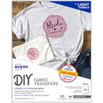 Avery Printable Heat Transfer Paper for Light Fabrics, 8.5" x 11", Inkjet Printer Compatible, 18 Sheets of Iron On Transfer Paper, Great for Custom Shirts, Uniforms, Gifts, and More (8938)