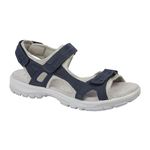 Urban Jacks Women’s Nubuck Leather Hiking Sandals, Outdoor Sport Trekking Sandals, Touch and Close Walking Shoes Sizes 4-8’s (Navy, UK Footwear Size System, Adult, Women, Numeric, Medium, 4)