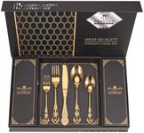 Retro Royal Gold Silverware Set Wit