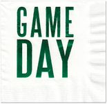 Game Day Cocktail Beverage Napkins (20 pcs) Superbowl, Tailgate, Football Sports Party Decorations by Nerdy Words