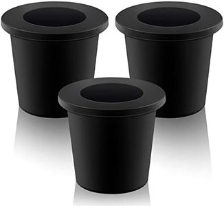 3 Pieces Patio Table Umbrella Hole Ring Insert Umbrella Table Ring Umbrella Cone Wedge for 2.5 Inch Patio Table Hole and 1.5 Inch Umbrella Pole Adapte (Black)