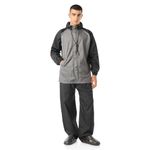 Boldfit Rain Coat For Men Waterproof With Pant Unisex Raincoat For Men Set Raincoat For Women Top & Bottom Combo Easy Adjustable Rain Coat Waterproof Bike Riding Poly PVC Guardian Grey XL-XXL