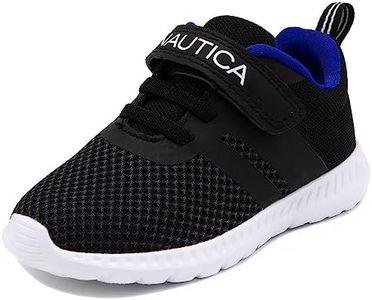 Nautica Kids Boys Fashion Sneaker Athletic Running Shoe with Strap for Toddler and Little Kids-Towhee-Black-10
