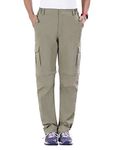 Nonwe Women's Light Weight Convertible Quick-Drying Pants Khaki S/29 Inseam