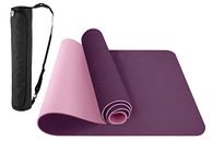 ComFy Mat Yoga Mat – Non-Slip Premium TPE Yoga Mat [Bonus Waterproof Carry Bag] – Eco-Friendly Workout Mat for Pilates, Meditation, Women, Men – Fitness Exercise Mat, 183cm x 61cm x 6mm