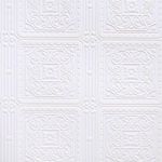 Brewster RD80000 Turner Tile Textured Vinyl Wallpaper, Paintable,White, 20.9x2x2