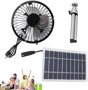 Solar Powered Fan Outdoor - 10W Outdoor Cooling Fan Outdoor Solar Fan | USB Charging Solar Panel Fan Solar Operated Fan for Camping Hiking Picnics