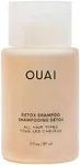 OUAI Detox Shampoo Travel Size - Clarifying Shampoo for Build Up, Dirt, Oil, Product and Hard Water - Apple Cider Vinegar & Keratin for Clean, Refreshed Hair - Sulfate-Free Hair Care (3 oz)