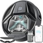 Lefant M320 Robot Vacuum and Mop Combo, 6000Pa Strong Suction Robotic Vacuum Cleaner, 210 Min Runtime, Self-Charging, Visible 800ML Dustbin, Alexa/APP/WiFi, Ideal for Pet Hair, Black