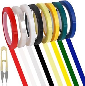 HRJZF 8 Rolls 0.4 Inches Colorful Autoclave Tapes, 216 Feet Length Each Tape, Dental Marking Tape, Instruments Identification Tape Autoclavable 270 Fahrenheit Degree, Insulation Tape 8 Color