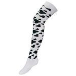 Macahel Cotton Rich Animal Design Over The Knee Socks - Cow Design - Size UK 4-8