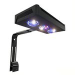 Coralview Aqua Knight A029 3rd Gen 30W Full Spectrum Reef Aquarium Light 2 Channels Dimmable Control with Timer Sunrise Sunset Moonlight for 10-24Inch(40Gal Saltwater Nano Tank (Coral SPS LPS Fish)