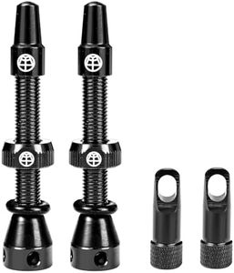 OFFBONDAGE Tubeless Valve Stems 45/65/85 mm, Super Light Alloy Presta Valve Stem Kit with Valve Core Remover Tool, Fits Most Road MTB Rim - Multiple Color and Size Options(1 Pair)