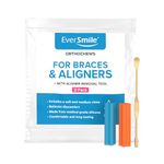 EverSmile - OrthoChews Dental Aligner Seater with Aligner Removal Tool, Chewies for Invisalign, Clear or Metal Braces - Help to Seat and Remove your Aligners Trays (1 Pack w/Aligner Removal Tool)