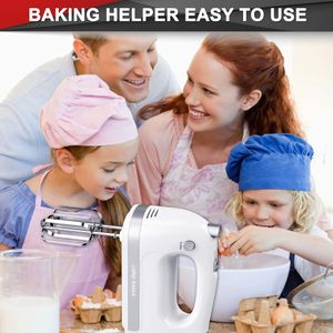 Lord Eagle Hand Mixer 400W – White Electric Kitchen Mixer