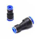 8 to 6mm Joint Fittings Push in Straight Reducer Connectors for Air Pneumatic Parts Pneumatic joint Type Equal Air Line Push Connector Push in Pneumatic Quick Fittings Pneumatic Air Fittings 2 Pc