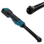 3/8" Extended Cordless Ratchet Wrench for Makita 18V Series Batteries, Extended 16cm Long Rod, 320 RPM, 80N.m Electric Ratchet Wrench with Built-in LED Light