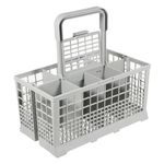 SPARES2GO Cutlery Basket Caddy Cage for Samsung Dishwasher (Removable Handle, 240mm)