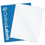 8.5 x 11 Waterproof Clear Frosted Matte Sticker Paper (Laser Printers Only) - 250 Sheets - Full Sheet Labels - OnlineLabels