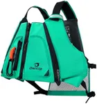 Owntop Swim Jacket Adults, Adjustable Safety Straps, Kayak Swim Vest, Mens Womens Buoyancy Float Jacket for Fishing, Boating, SUP (Green, M/L)