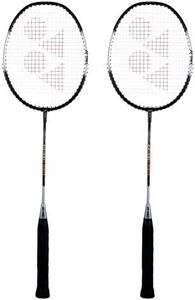 YONEX ZR 100 Light Aluminum Blend Badminton Racquet with Full Cover, Set of 2