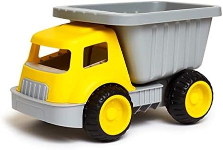 Hape Load & Tote Dump Truck Indoor/Outdoor Beach Sand Toy Toys, Yellow