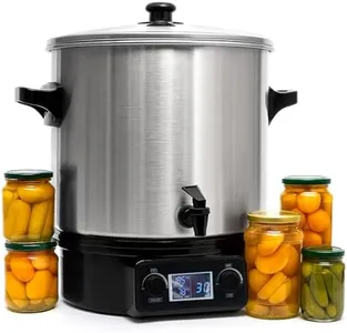 24.5QT Electric Water Bath Canner & Electric Pressure Canner - Digital LCD Display, Adjustable Temp 86-212°F & Timer 20-120 Min for Canning, Preserving, Making Jams, Sauces, Pickles, Soups