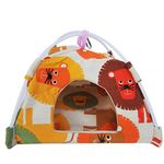 Bird Hammock Tent Nest Parrot Hanging Hut Conure House Parakeet Sleeping Bed Cute Toy Gift Small Animal Squirrel Ferret Habibat (Yellow, Large)