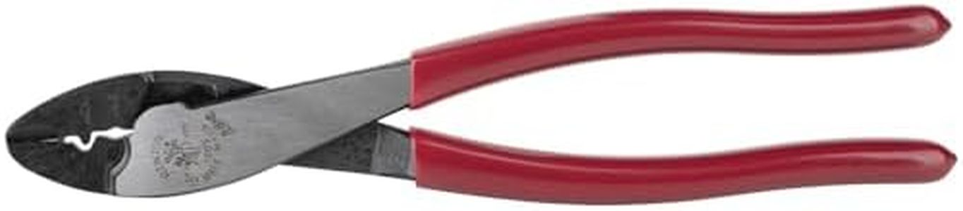 Klein Tools 1005 Cutting / Crimping Tool for 10-22 AWG Terminals and Connectors, Made in USA, Terminal Crimper for Insulated and Non-Insulated Terminals