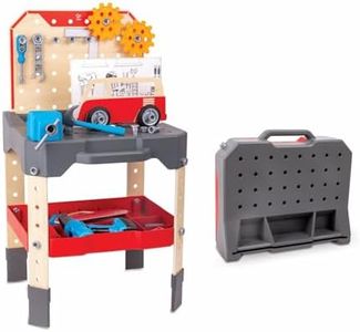 Hape Vehicle Service & Repair Shop Tools Workbench Kids/Toddler Pretend Toy 3+