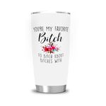 Hasdon-Hill Bestie Tumbler with Lid, Stainless Steel Vacuum Insulated Travel Coffee Mug 20 oz, Inspirational Quote Birthday Christmas Gifts for Friends Sisters