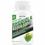 HXN Rhodiola Rosea 500mg Extract, With Piperine (95%). Standardized Adaptogenic Herb for Stress & Mood Support -60 No Sugar Tablets (Pack 1)