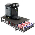 60 Coffee Pod Holder Black | Tassimo Pod Compatible | Coffee Machine Stand | Pod Drawer Dispenser | Kitchen Storage | M&W