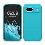 kwmobile Case Compatible with Google Pixel 8a Case - TPU Silicone Phone Cover with Soft Finish - Cool Glacier