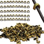 Shatterproof Archery Nock Points (50 Nocks) Brass Clamping Nock for Traditional Archery and Compound Archery