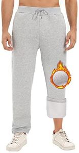 heekpek Pantalon Jogging Homme Coton Chaud Doux, Pantalon de Jogging, Pantalons de Sport, Pantalon Jogging Leger, Pantalon de Survêtement, Gris, Taille XXL