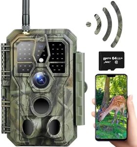 Digitgarden WiFi Fotocamera Caccia 32MP 1296P H.264 IP66 Impermeabile con Infrarossi Visione Notturna 100FT 940NM IR LED 120°Ampia Visuale,0,1s Tempo di Attivazione con Scheda MicroSD da 64GB