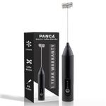 PANCA Coffee Frother Electric Blender Mixer | Coffee Whisker | Hand Blender | Coffee Maker | Coffee Beater Electric | Portable Blender Rechargeable | Milk Frother(Set of 1, Black, 3 Modes)