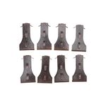 Brick Hook Clips, Wall Brick Hanger, 8Pcs Brick Hook Clips Steel Brick Hanger Fits Standard Size Bricks 2 14 Inch to 2 38 Inch in Height