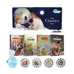 Moonlite Storytime Mini Projector with 4 Classic Disney Stories, A Magical Way to Read Together, Digital Storybooks, Fun Sound Effects, Learning Gifts for ` Ages 1 and Up