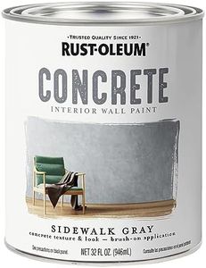 Rust-Oleum 379908 Concrete Interior Wall Paint, Quart, Sidewalk, 0.25 Gallon (Pack of 1)