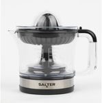 Salter Electric Fruit Juicer – Fresh Citrus Juice Extractor, For Baking & Cocktails, 600ml Measuring Jug, BPA Free, Includes 2 Juicing Cones, Smooth or Bits, Adjustable Filter & Pulp Control, EK5025