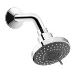 ALTON SHR20725 ABS, 4-INCH, 3-Function Overhead Shower, Chrome Finish (With Arm)