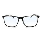 Matte Black Large Frame Blue Light Reading Glasses Men to Look Modern with High Vision - Sturdy & Durable Readers for Men - Comfortable for all Face Shape Blue Light Glasses - 1.25 Reading Glasses Men