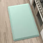 New More Décor Anti Fatigue Kitchen Floor Mat, Standing Desk Mat, Non Slip, Waterproof - Rug Size 17.3" x 28" 0.47" Thickness - Mint Green