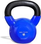 Yes4All Vinyl Coated Kettlebell Weights – Great for Full Body Workout and Strength Training – Vinyl Kettlebell 25 lbs