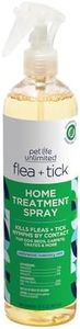 Pet Life Unlimited Plant-Powered Flea and Tick Spray, Flea Spray for Home - Plant-Based Flea Treatment for Home, Natural Flea and Tick Prevention for Dogs - Made in USA - 16 Ounce (Pack of 1)