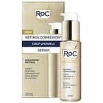 RoC Retinol Correxion® Deep Wrinkle Retinol Face Serum with Ascorbic Acid, Daily Anti-Aging Skin Care Treatment for Fine Lines, Dark Spots, Acne Scars, 30 ML