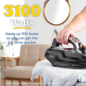 Russell Hobbs Steam Iron 3100W – Powerful Ceramic Soleplate