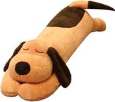 Long Pillow Animal Plush Soft Body Long Dog Home Decoration Sofa Cushion Children Girl (A,60cm)